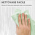 Nettoyage facile du rideau de douche transparent avec une serviette