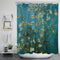 Rideau de douche motif Amandier en fleurs de Van Gogh dans une salle de bain