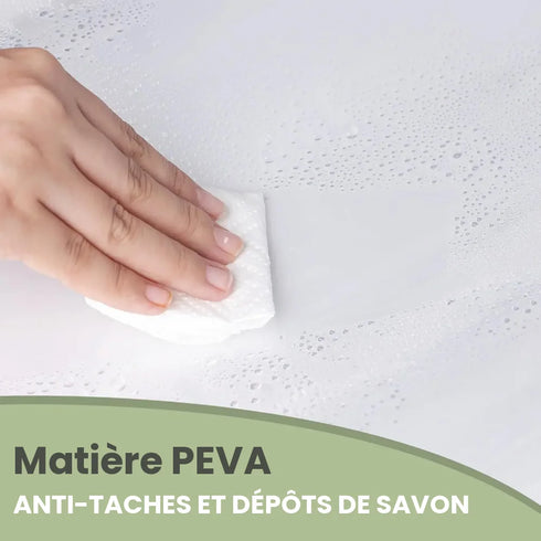 Matière PEVA du rideau de douche, anti-taches et dépôts de savon