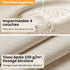 Tissu effet lin beige épais 230 g/m² avec revêtement imperméable 4 couches